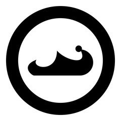 Speed shoes old style icon black color vector illustration simple image