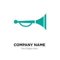 Horn company logo design template, colorful vector icon for your business, brand sign and symbol