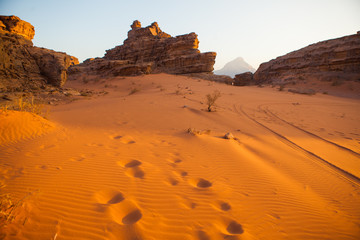 Fototapeta na wymiar Wadi Rum, Jordan.