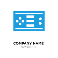 Video games company logo design template, colorful vector icon for your business, brand sign and symbol