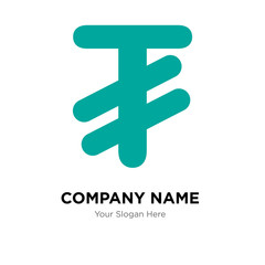 Mongolia currency company logo design template, colorful vector icon for your business, brand sign and symbol