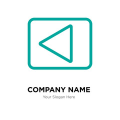 Left arrow company logo design template, colorful vector icon for your business, brand sign and symbol