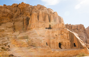 Fototapeta premium The temple in Petra, Jordan.