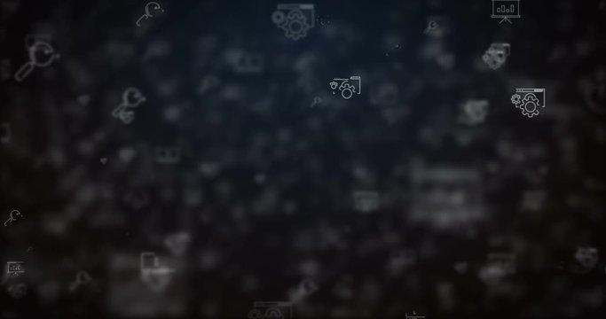 Loop moved seo icons background