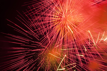 Obraz premium Fuegos artificiales festival internacional pirotecnia