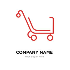 Cart company logo design template, colorful vector icon for your business, brand sign and symbol