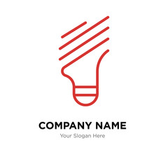 Light bulb company logo design template, colorful vector icon for your business, brand sign and symbol