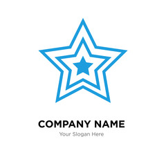 Star company logo design template, colorful vector icon for your business, brand sign and symbol