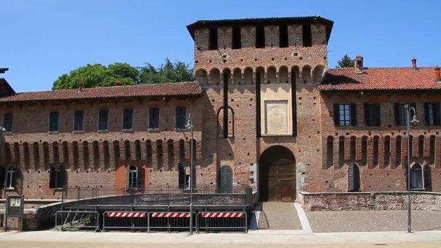 Gallliate, Castello Sforzesco, Piemonte, Italia, Europa, Sforza Castle in Galliate, Piedmont, Italy, Europe