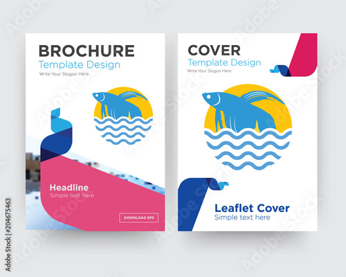 Betta Fish Brochure Flyer Design Template Stock Image And Royalty