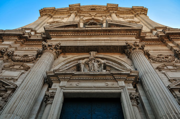Church seen from the botton