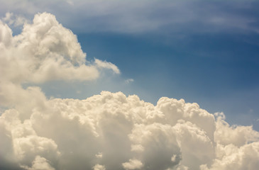 Fototapeta na wymiar Clouds background cumulonimbus cloud formations before the storm