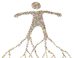 Cartoon Crowd Figure, Roots