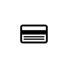 credit card icon. sign design