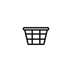 bucket icon. sign design