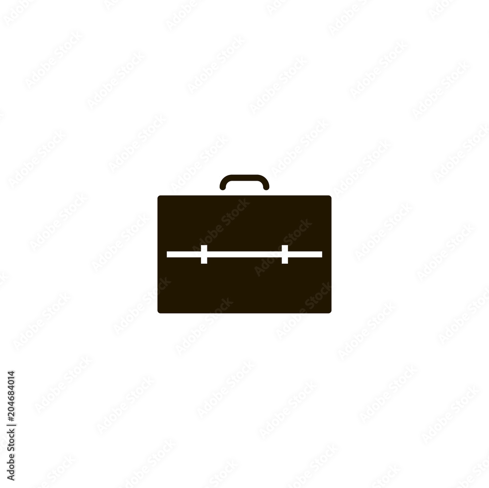 Wall mural briefcase icon. sign design