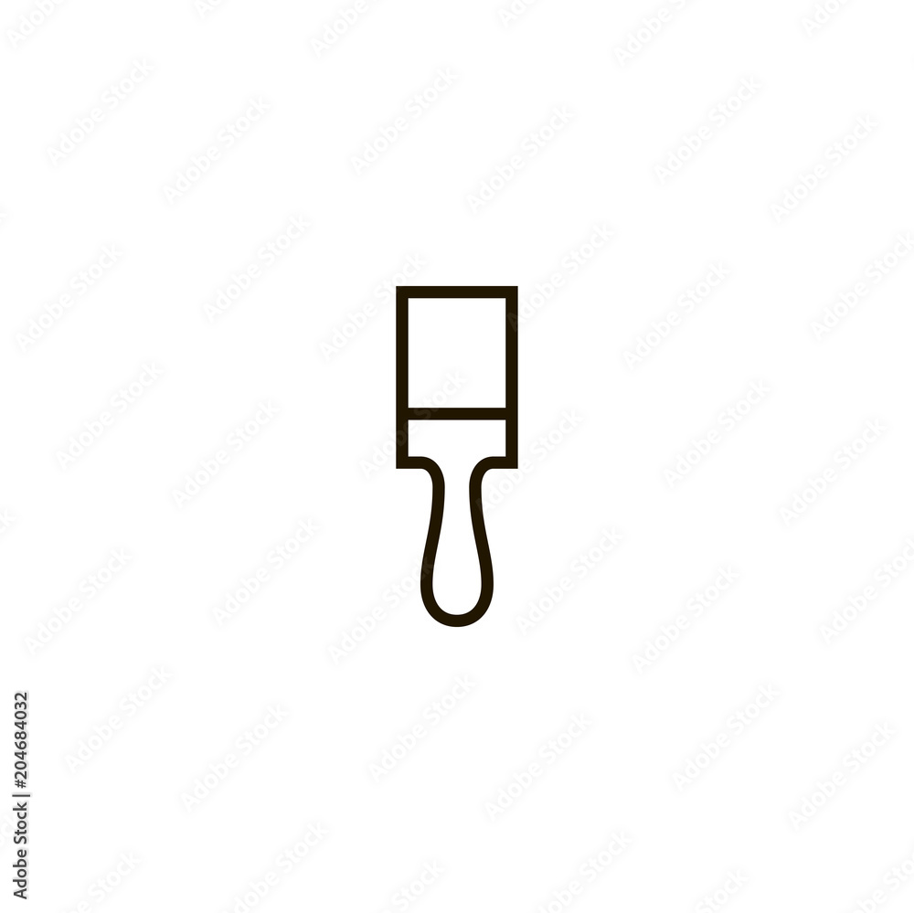 Poster paint brush icon. sign design