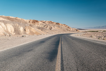 Highway in Death Valley National Park, California