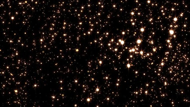 fairy dust golden particles