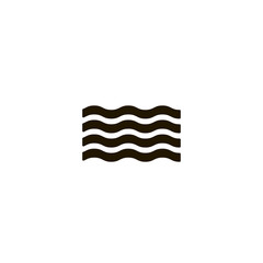 wave icon. sign design