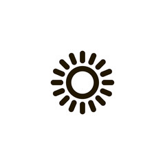 sun icon. sign design