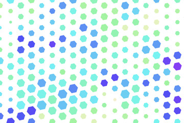 Abstract conceptual hexagon pattern. Tile, drawing, effect & repeat.
