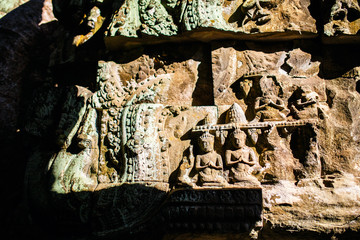 Angkor temple close up