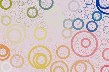 Abstract conceptual circles, bubbles, sphere or ellipses pattern. Round, art, geometric & background.