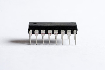 Closeup of Integrated Circuit chip