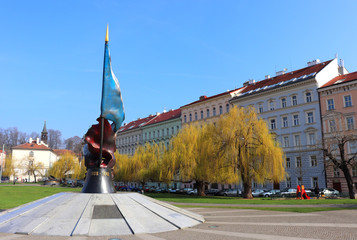 Obraz premium Military memorial in Prague