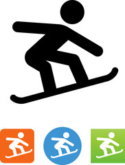 Vector Snowboarding Icon