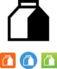 Vector Milk Carton Icon