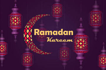 Fototapeta na wymiar Ramadan kareem. banner. vector illustration
