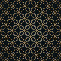 Seamless pattern. Elegant linear ornament. Geometric stylish bac
