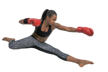 Black woman boxer