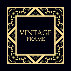 Retro ornamental frame