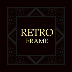 Retro ornamental frame