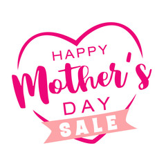 Happy Mother's Day Sale lettering.