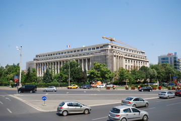  Bucharest; car; metropolitan area; landmark; sky