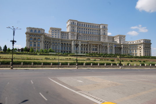  Romania; Palace of the Parliament; landmark; building; palace; sky