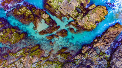 Rocks in the water