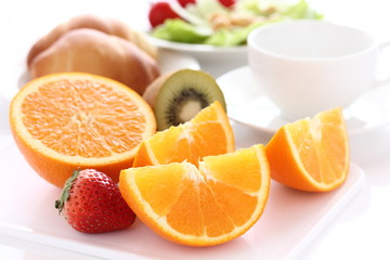 朝食　フルーツ