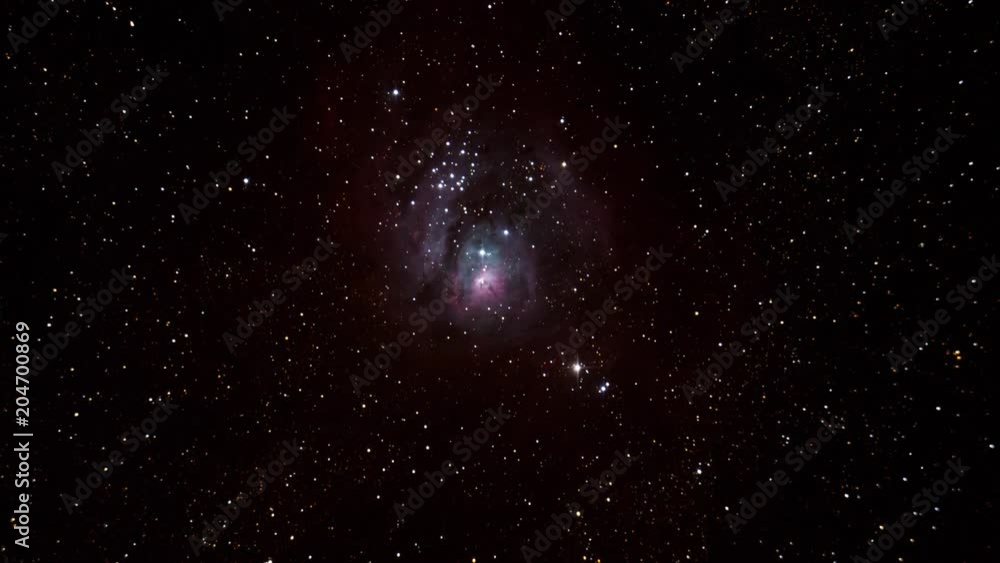 Wall mural the starry lagoon nebula in outer space