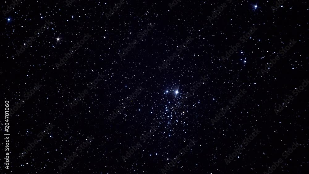 Wall mural a star cluster in the shape of an owl in space