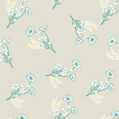 Abstract elegance pattern with floral background.