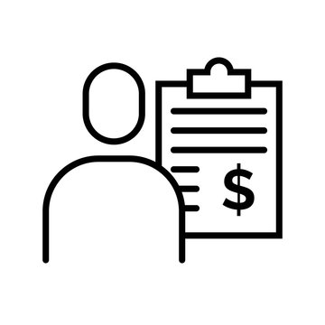 Vector Illustration User Reports. Icon Candidate Reports
