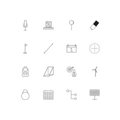 Education And Science linear thin icons set. Outlined simple vector icons