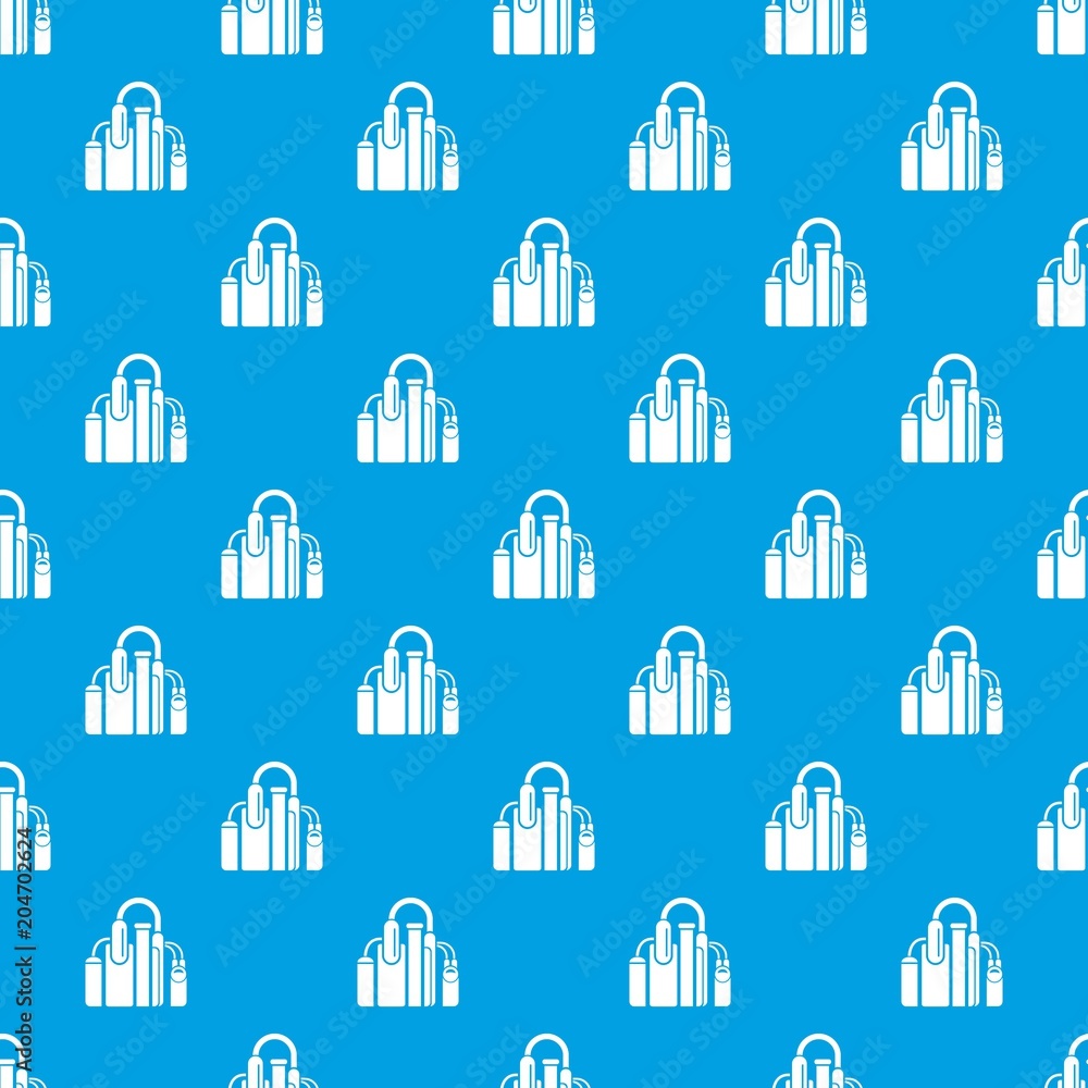 Poster factory pattern vector seamless blue