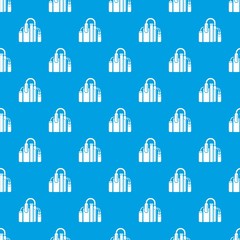 Factory pattern vector seamless blue