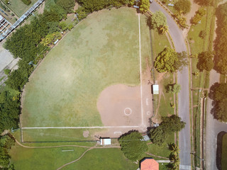 Obraz premium Green baseball field